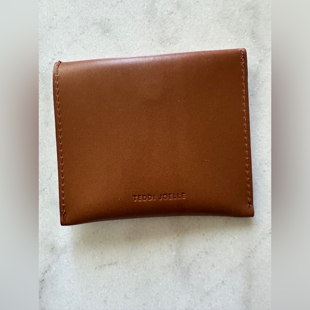 Teddi Joelle-Brown Leather Snap Wallet - Picture 2 of 7